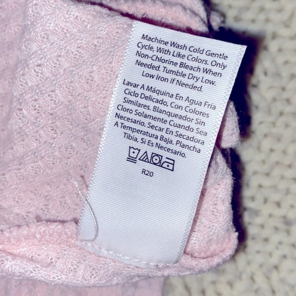 Time and Tru pink waffle knit top size xxxlarge - Picture 6 of 6